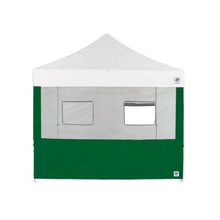 E-Z UP TAA Compliant Food Booth Sidewall, 10' W x 10' H, Forest Green SW3FB10FXTFG